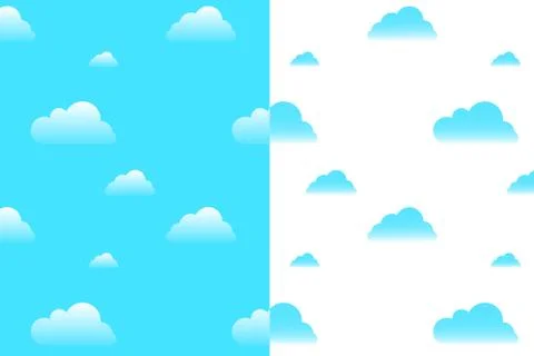 Clouds seamless pattern 스톡 일러스트