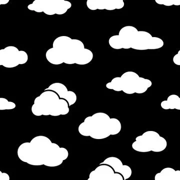 Clouds seamless pattern. イラスト素材