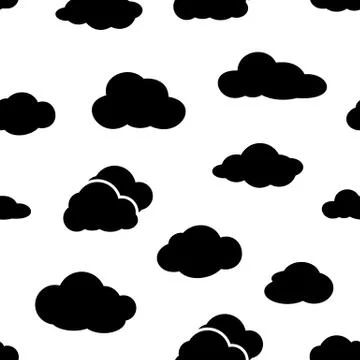 Clouds seamless pattern. 스톡 일러스트