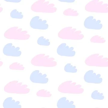 Clouds seamless pattern. Vector design baby illustration Stockillustratie