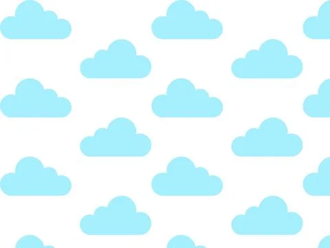 Clouds seamless pattern. Vector illustration 스톡 일러스트