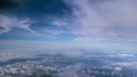 Clouds as Seen From Inside A Plane Stock Footage 91818737