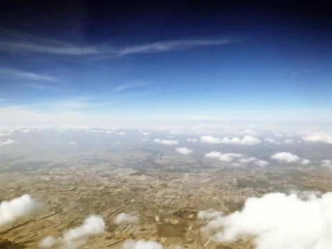 Clouds Seen from Plane Stock Photos