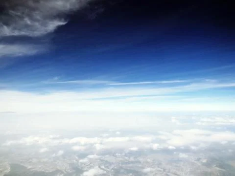 Clouds Seen from Plane Stock Photos
