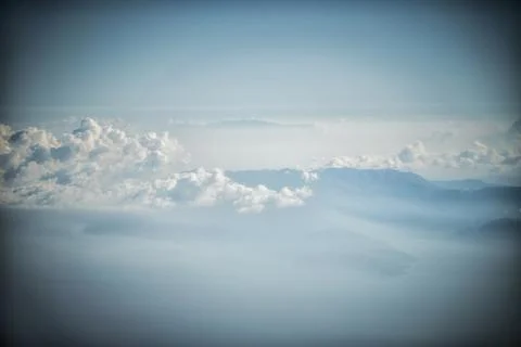 Clouds seen from a plane Stock Photos