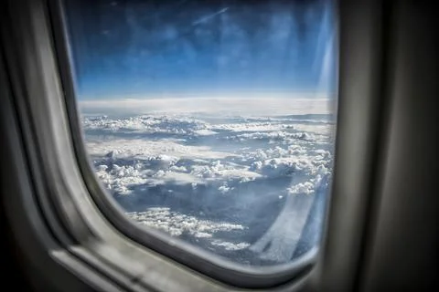 Clouds seen from a plane Stock Photos