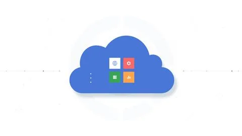 Clouds server vector concept Stock Illustration