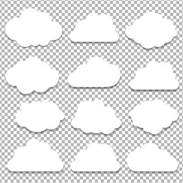 Clouds Set Stock Illustration