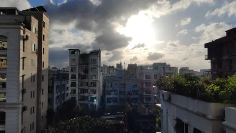 Clouds shadow light timelapse during cloudy day Stock Footage 137621559