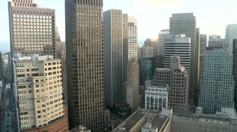 Clouds &amp; Shadows Across Buildings Stock Footage 10772289