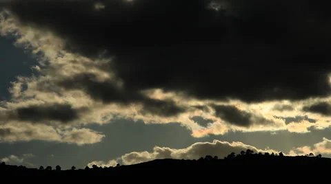 Clouds shadows on mountain Stock Footage 1007604