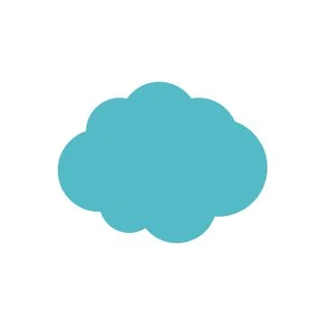 Clouds shape on white background Illustrazione stock