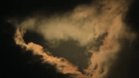 Clouds shine in sunlight Stock Footage 74891283