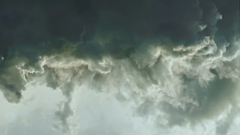 The clouds shined from below with the sun Stock Footage 117281377