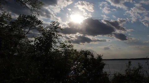 Clouds with Shining Sun Stock-Footage 82329599