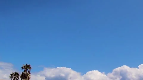 Clouds. Shooting Fluffy Clouds. Bright Sun Light Beam. Stock Footage 240725823