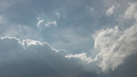 Clouds with Silver Lining ( time-lapse ) Stock Footage 93315868