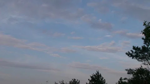 Clouds In The Sky Above The Forest Timelapse 1 스톡 동영상 8654625