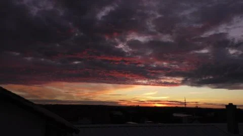 Clouds in the sky after sun set Stock Photos