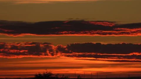 Clouds in the sky after sun set Stock Photos
