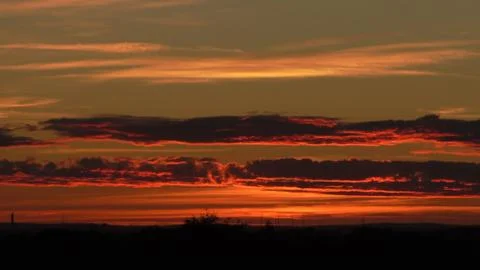 Clouds in the sky after sun set Stock Photos