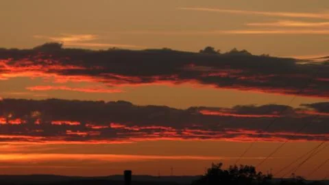 Clouds in the sky after sun set Stock Photos