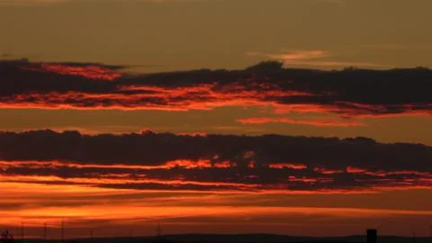 Clouds in the sky after sun set Foto stock