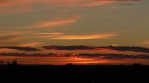 Clouds in the sky after sun set Stock Photos