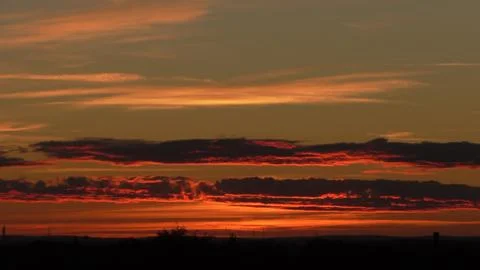 Clouds in the sky after sun set Stock Photos