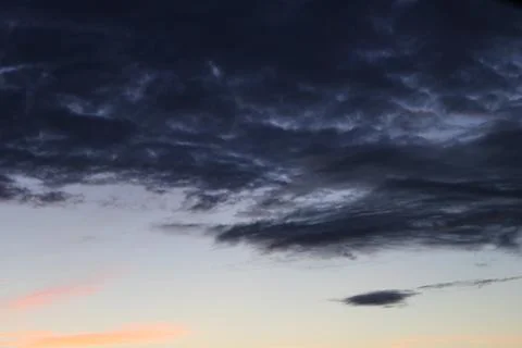 Clouds in the sky after sun set Stock Photos