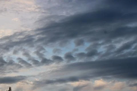 Clouds in the sky after sun set Stock Photos