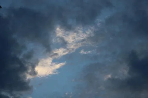 Clouds in the sky after sun set Foto stock