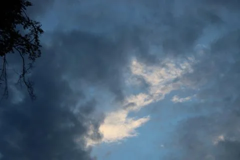 Clouds in the sky after sun set Stock Photos
