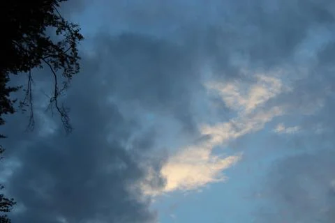 Clouds in the sky after sun set Foto stock