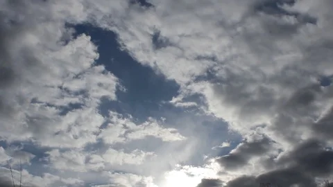 Clouds in the sky and the clouds. Flying clouds Video stock 129580120