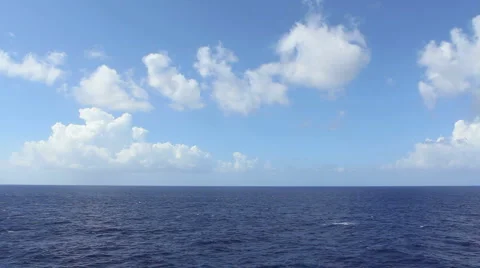 Clouds sky and sea Stock Footage 2491250