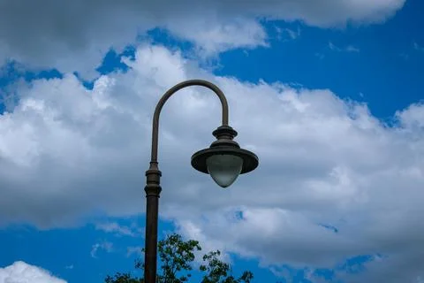 ?clouds in the sky and trees , Paris France Stock Photos