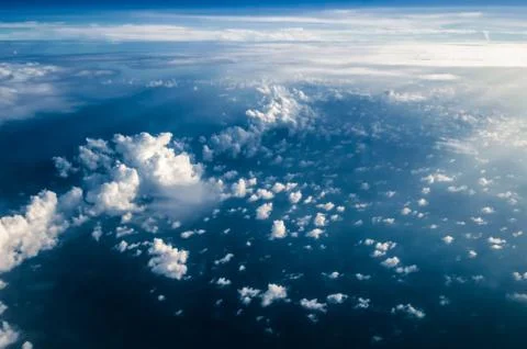 Clouds in sky atmosphere panorama Stock Photos