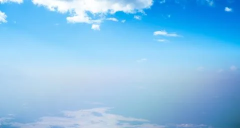 Clouds in sky atmosphere panorama Stock Photos