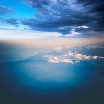 Clouds in sky atmosphere panorama Stock-Fotos