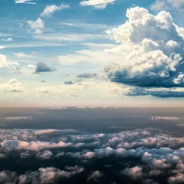 Clouds in sky atmosphere panorama Stock-Fotos