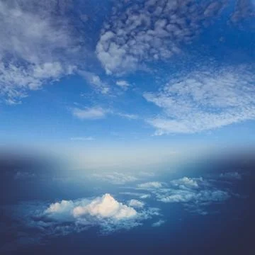 Clouds in sky atmosphere panorama Stock Photos