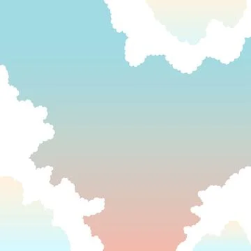 Clouds in the sky atmosphere vector illustration Stock Illustration