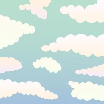 Clouds in the sky atmosphere vector illustration イラスト素材