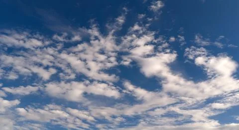 Clouds in sky background blue pattern. Soft white clouds on texture. Bright.. Foto stock