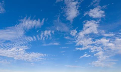 Clouds sky background cloud texture. Bright soft clouds white pattern. Dayt.. Stock Photos