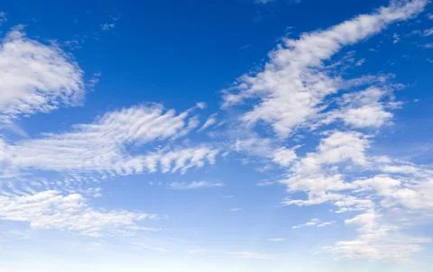 Clouds on sky background cloud texture. Bright clouds soft white pattern. D.. Stockfoto's