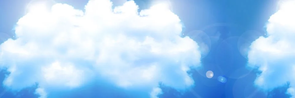 Clouds sky background Stock Illustration