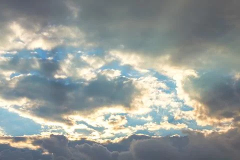 Clouds on sky background Stock-Fotos