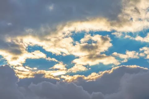 Clouds on sky background Stock Photos
